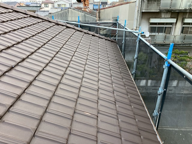 平板瓦の劣化・ズレ点検